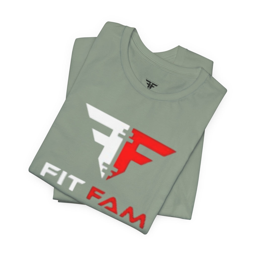 FITFAM Red & White Logo tee | T-Shirt, Minimal Graphic