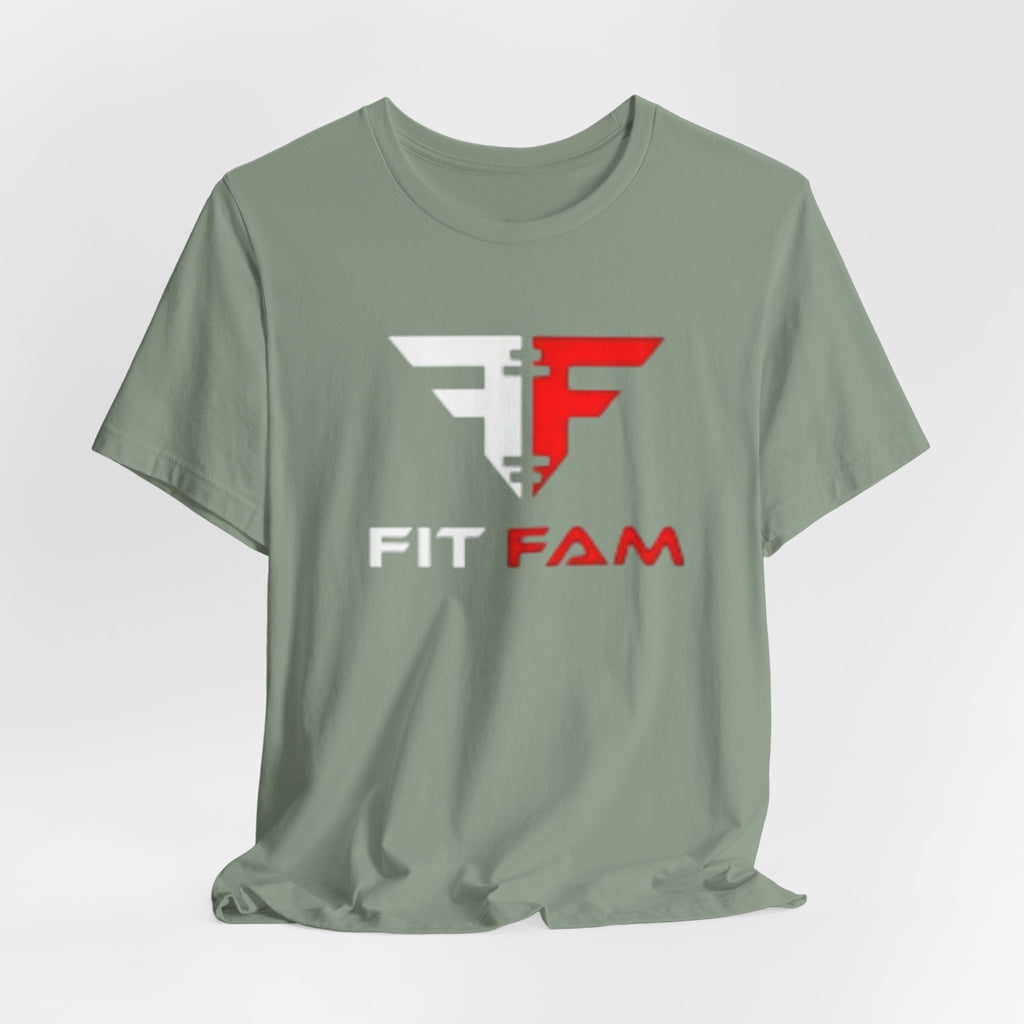FITFAM Red & White Logo tee | T-Shirt, Minimal Graphic